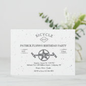 Fietsuitnodiging Kaart (Staand voorkant)