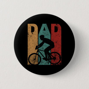 Fietsvader Fietsster Fietser Daddy Vader&# Ronde Button 5,7 Cm