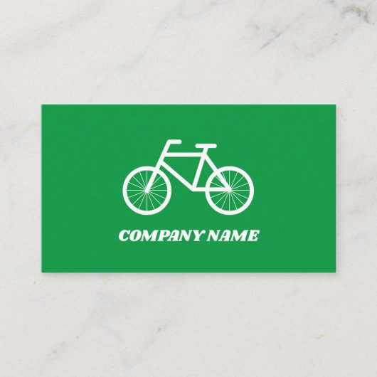 Fietsverhuur fiets logo visitekaartje template (Voorkant)