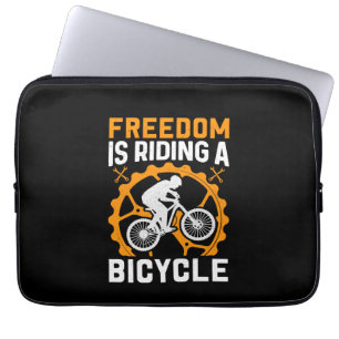 Fietsvrijheid leidt tot een fiets laptop sleeve