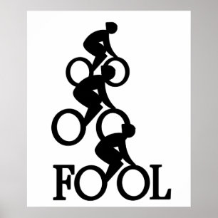 Fietswaanzin - Geschenk voor wielrenfan Poster