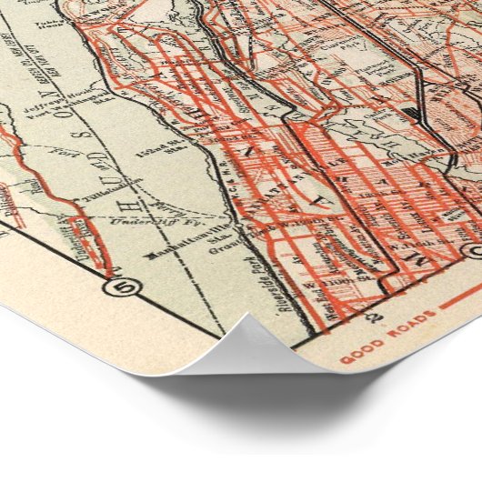 Fietswegen in New York en Conneticut 3 Poster (Hoek)