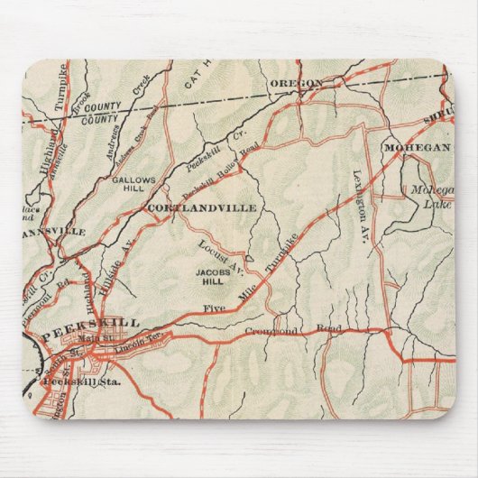 Fietswegen in New York en Conneticut 5 Muismat (Voorkant)