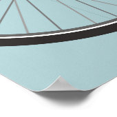 Fietswiel met aangepaste naam 20x28 poster (Hoek)