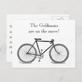  fietswijziging van adres aankondigingskaart (Voorkant / Achterkant)