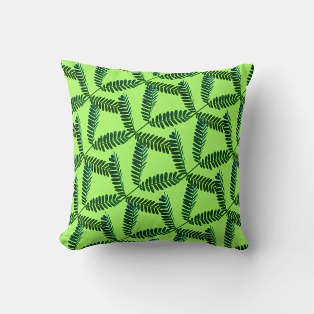 Fièvre Arbre Feuille Branche Coussin Jeu Oreiller (Recto)