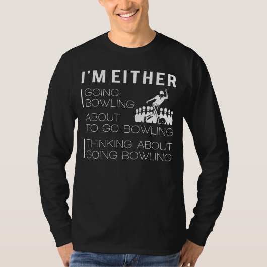 Fièvre de Bowling : T-shirt drôle pour les amateur (Devant)