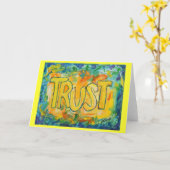 Fiez aux Cartes de voeux d'Art Word Inspirant (Fleur jaune)