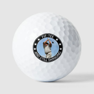 FIF-t-shirt & Still Swinging Funny 50th Birthday F Golfballen