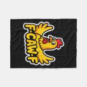 Fife Life Funny Sarcastic Chicken Fcawf  Fleece Deken (Voorkant (Horizontaal))