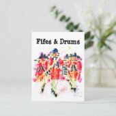 Fifes and Drums #181201 Briefkaart (Staand voorkant)