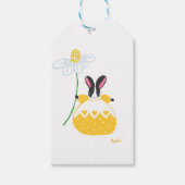 Fifi Daisy Bunny Gift Label Cadeaulabel (Voorkant)