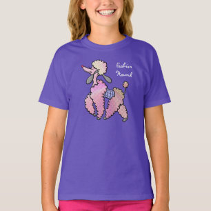 Fifi Poodle - Franse Mode Hound (Personaliseren) T-shirt
