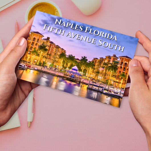 Fifth Avenue South Naples Florida Briefkaart