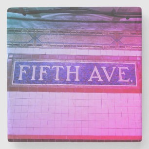 Fifth Avenue Tegel bord - New York City Stenen Onderzetter