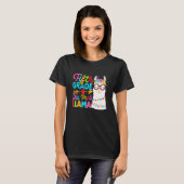 Fifth Grade No Prob Llama Back To School First Day T-shirt (Voorkant volledig)
