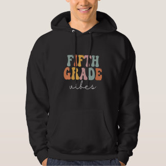 Fifth Grade Vibes Retro Groovy Women Hoodie