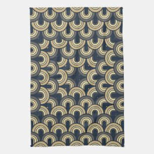 Fifties Retro Abstract art 2 Theedoek