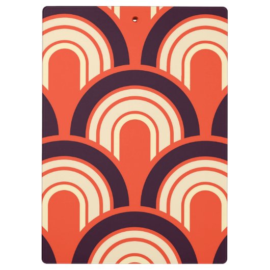 Fifties Retro Abstract Klembord (Achterkant)