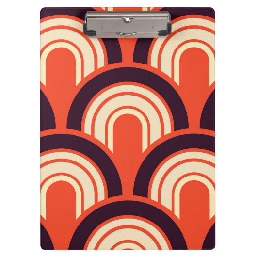 Fifties Retro Abstract Klembord (Voorkant)