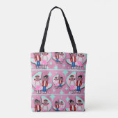 Fifties Sock Monkey Mania Tote Bag (Achterkant)