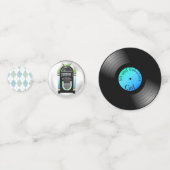 Fifties Theme Retro Gepersonaliseerde Confetti (Achterkanten)