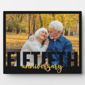 Fiftieth Jubileum Overmaatse Typografie Fotoplaat (Voorkant)