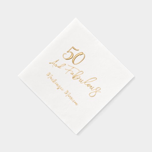 Fifty and Fabulous Script Birthday Party (Droite)