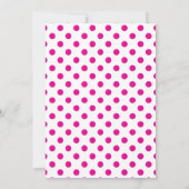 Fifty and Fabulous Script Pink 50th Birthday Party Kaart (Achterkant)