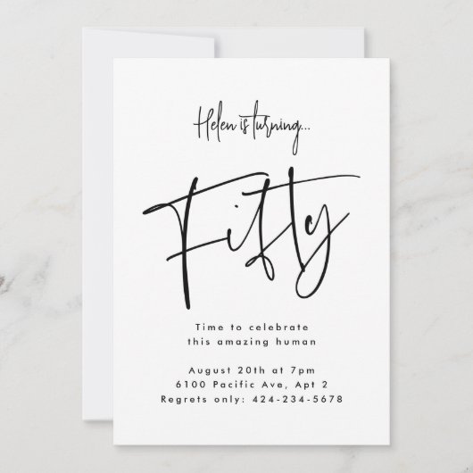 Fifty Kaart (Voorkant)