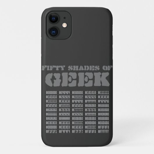 Fifty Shades of Geek Case-Mate iPhone Case (Achterkant)