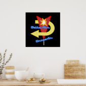 Fiftylissen in Diner Poster (Keuken)