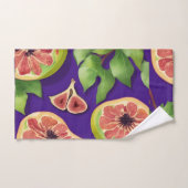 Fig Aquarelle colorée Motif personnalisé (Serviette à main)