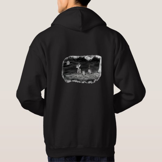 Fig & Blinky Graveyard  Black Hoodie (Achterkant)