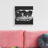 Fig & Blinky Kerkhof Opgespannen Canvasprint Canvas Afdruk (Insitu (Woonkamer))