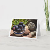 Fig Fruit op Rocks Portret Kaart (Voorkant)