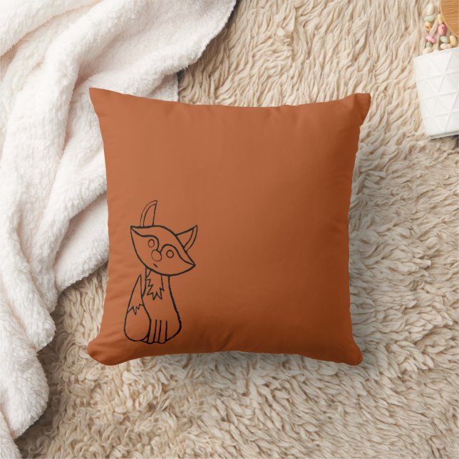 Fig le Fox coussin décoratif contour (Couverture)