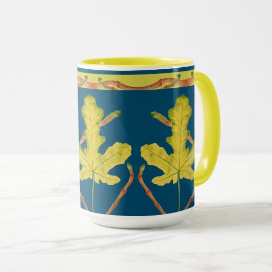 Fig Leaves on a Combo Mok (Voorkant rechts)