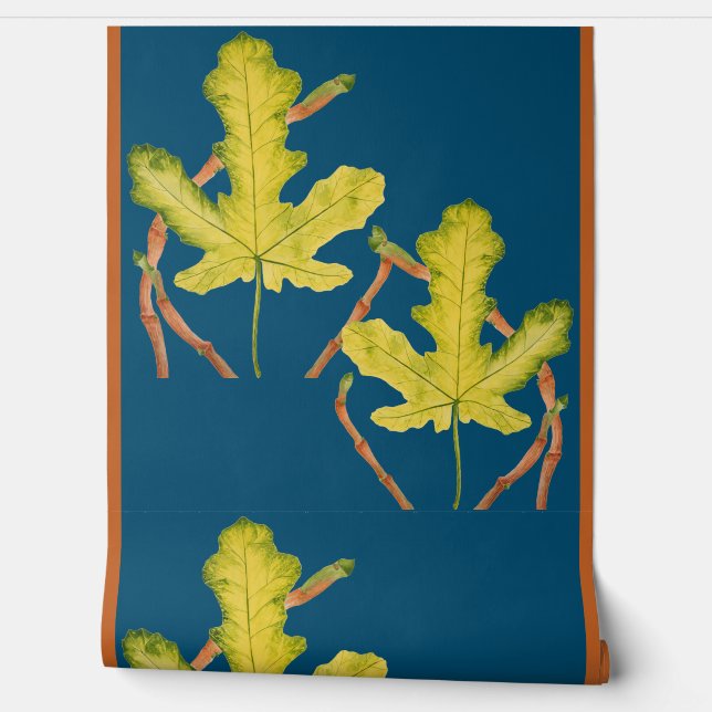 Fig Leaves op een Behang (Afrollen)