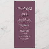 Fig Old Money Trouwmenu Bedankbrief Programma (Achterkant)