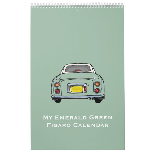 Figarades Emerald Green Figaro Garage Calendrier (Protection)