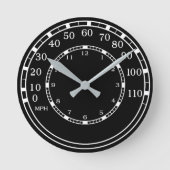 Figarages Classic Car Rev Counter Garage Clock Ronde Klok (Voorkant)