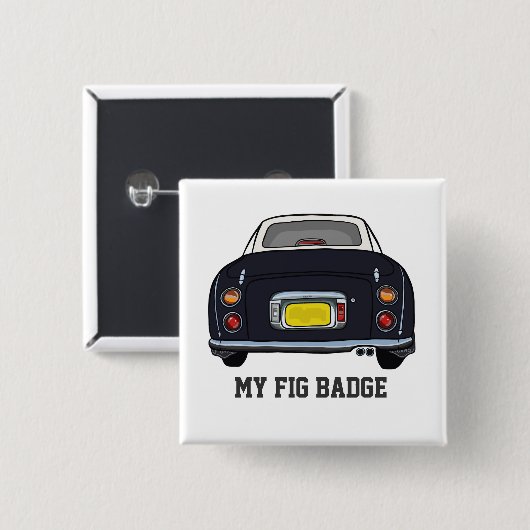 Figarations Black Figaro Nom de voiture Badge (Devant & derrière)