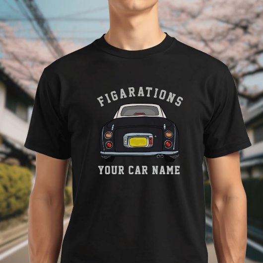 Figarations Black Figaro Nom de voiture T-shirt