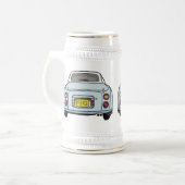 Figarations Bleke Aqua Figaro Car Beer Stein Bierpul (Voorkant links)