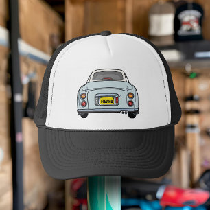 Figarations Bleke Aqua Figaro Car Name Trucker Hat Pet