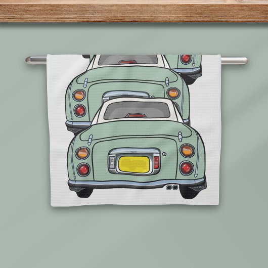 Figarations Convoy Green Figaro Voiture Serviette