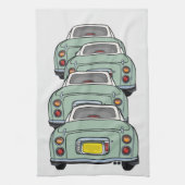 Figarations Convoy Green Figaro Voiture Serviette (Vertical)