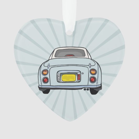 Figarations Cute Pale Aqua Figaro Ornement de voit (devant)