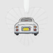 Figarations Cute White Figaro Ornement voiture (devant)